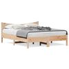 vidaXL Bed Frame without Mattress 150x200 cm King Size Solid Wood Pine