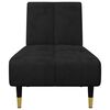 vidaXL 2 Piece Sofa Set Black Velvet