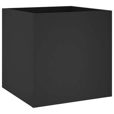 vidaXL Planter Box Black 40x40x40 cm Engineered Wood