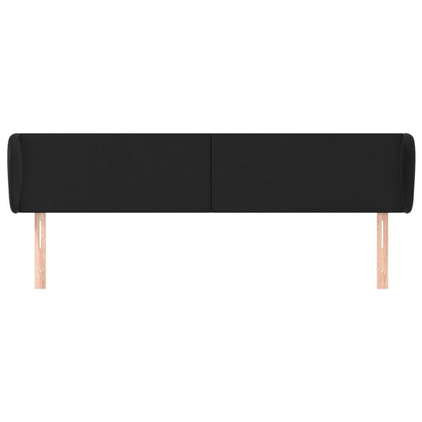 vidaXL Headboard with Ears Black 203 cm Faux Leather