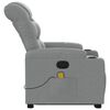 vidaXL Stand up Massage Recliner Chair Light Grey Fabric
