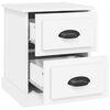 vidaXL Bedside Cabinets 2 pcs White 39x39x47.5 cm Engineered Wood