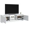 vidaXL TV Cabinet with LED Lights White 120x30x36 cm