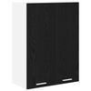 vidaXL Hanging Cabinet with 2 Doors Black Oak 60 x 31 x 80 cm