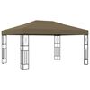 vidaXL Gazebo 3x4 m Taupe Fabric