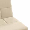 vidaXL Sofa Bed with Cup Holders Cream Fabric