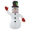 vidaXL Christmas Inflatable Snowman with LEDs 120 cm