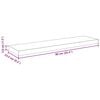 vidaXL Floating Wall Shelf Grey 90x23.5x3.8 cm MDF