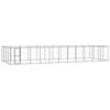 vidaXL Outdoor Dog Kennel Steel 53,24 m&sup2;