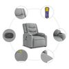 vidaXL Stand up Massage Recliner Chair Light Grey Fabric