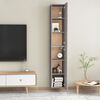 vidaXL TV Cabinets 2 pcs Concrete Grey 30.5x30x90 cm Engineered Wood