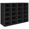 vidaXL Shoe Rack | Black | Engineered wood with PVC-reinforced edges