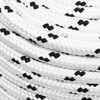 vidaXL Braided Boat Rope White 12 mmx100 m Polyester