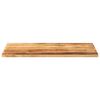 vidaXL Table Top 100x60x2.5 cm Rectangular Solid Wood Rough Mango