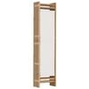 vidaXL Folding 5-Panel Room Divider 200 cm Bamboo and Canvas