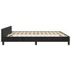 vidaXL Bed Frame without Mattress Black 152x203 cm Queen Velvet