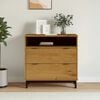 vidaXL Drawer Cabinet FLAM 80x40x80 cm Solid Wood Pine