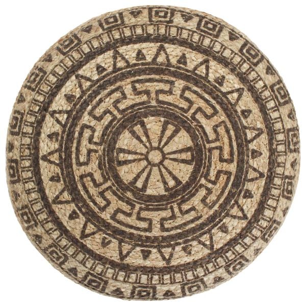 vidaXL Handmade Pouffe Brown 45x30 cm Jute