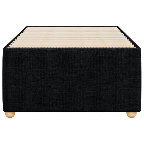 vidaXL Bed Frame without Mattress Black Single Fabric