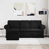 vidaXL Sofa Black 195 x 138 x 80 cm Fabric