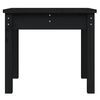 vidaXL Garden Bench Black 50x44x45 cm Solid Wood Pine