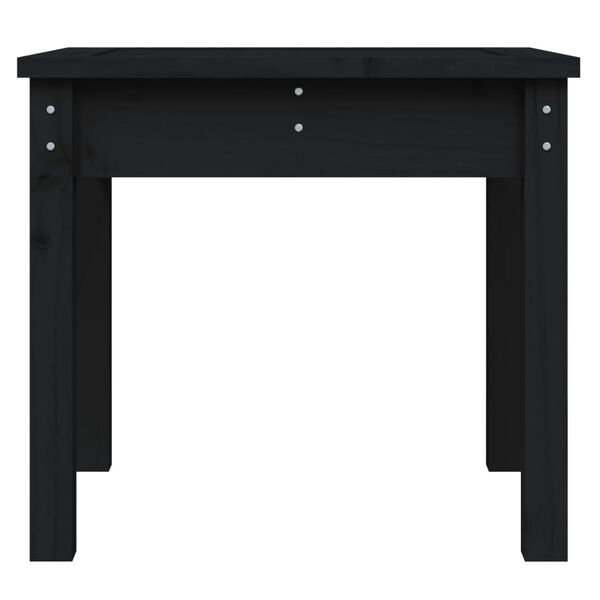 vidaXL Garden Bench Black 50x44x45 cm Solid Wood Pine