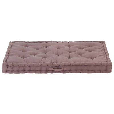 vidaXL Pallet Floor Cushion Cotton 120x80x10 cm Taupe