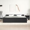 vidaXL Bed Frame without Mattress Black 180x200 cm Super King