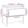 vidaXL Bedside Cabinets 2 pcs High Gloss White 45x34.5x44.5 cm Engineered Wood