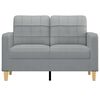 vidaXL 2-Seater Sofa Light Grey 120 cm Fabric