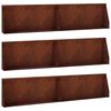vidaXL Retaining Wall 6 pcs 100 x 12 x 30 cm Weathering Steel Rusty