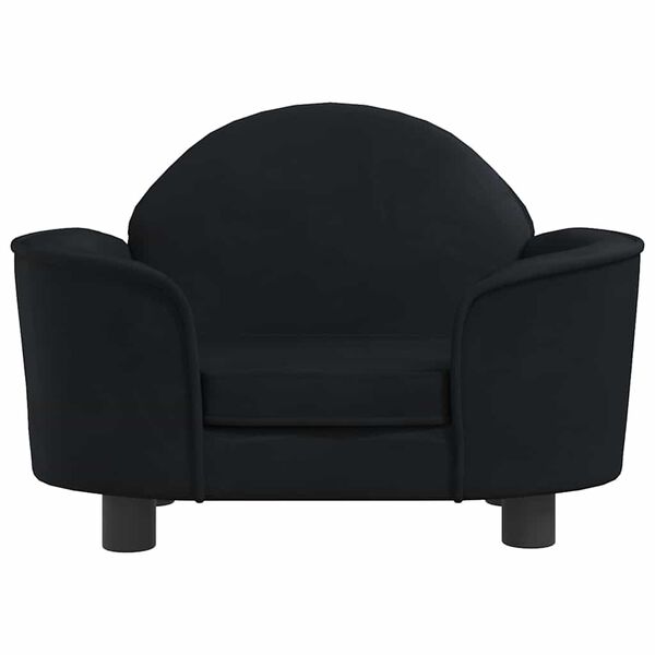 vidaXL Dog Bed Black 66x40x45 cm Velvet