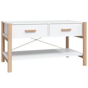 vidaXL Coffee Table White 82x48x45 cm Engineered Wood