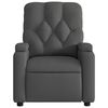 vidaXL Electric Massage Recliner Chair Dark Grey Fabric