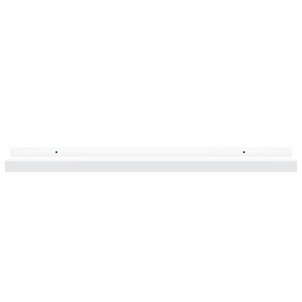 vidaXL Picture Frame Ledge Shelves 2 pcs White 60x9x3 cm MDF