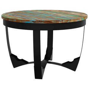 vidaXL Coffee Table | Multicolour | Solid reclaimed wood | Low | Industrial