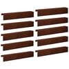 vidaXL Garden Cover Profile 10 pcs 100 x 20 x 15 cm Weathering Steel