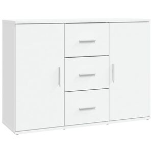 vidaXL Sideboard White 91x29.5x65 cm Engineered Wood