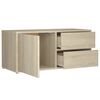 vidaXL TV Cabinet Sonoma Oak 80x34x36 cm Engineered Wood