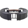 vidaXL Hot Tub Surround Black Poly Rattan