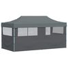 vidaXL Folding Pop-up Partytent with Sidewalls 3x6 m Anthracite