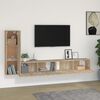 vidaXL 3 Piece TV Cabinet Set Sonoma Oak Engineered Wood