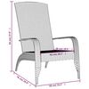 vidaXL Garden Adirondack Chair Grey Poly Rattan