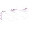 vidaXL Garden Raised Bed 200x50x54 cm WPC Grey