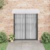 vidaXL Door Canopy Grey and Transparent 200x75 cm PC