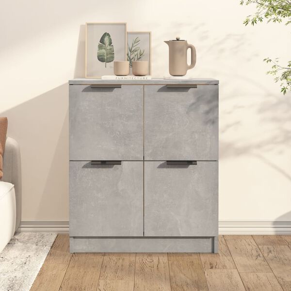 vidaXL Sideboard Concrete Grey 60x30x70 cm Engineered Wood
