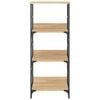 vidaXL Bookshelf Sonoma Oak 50x33x117.5 cm Engineered Wood