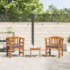 vidaXL Garden Rose Lounge Set with Cushion 3 pcs Solid Acacia Wood