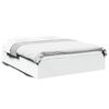 vidaXL Bed Frame without Mattress White 150x200 cm