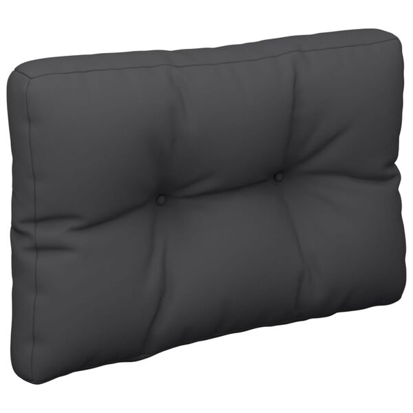 vidaXL Pallet Cushion Black 60x40x12 cm Fabric